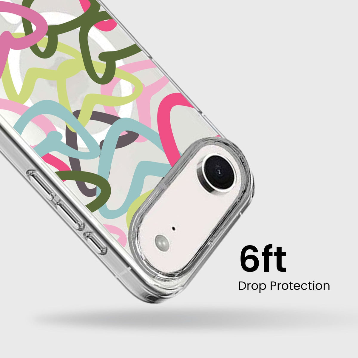 iPhone Air Clear Case - Graffiti Design