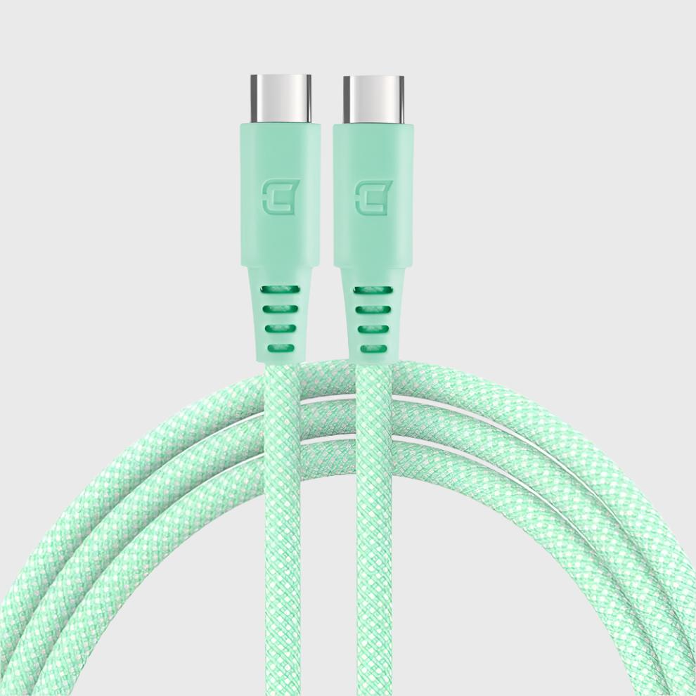 100W USB-C to USB-C Charge Cable (2M) - Pastel Green