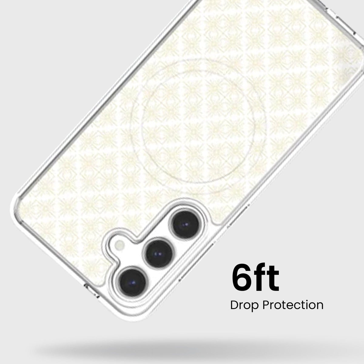 Samsung Galaxy S26 Clear Design Case - Petal Gold