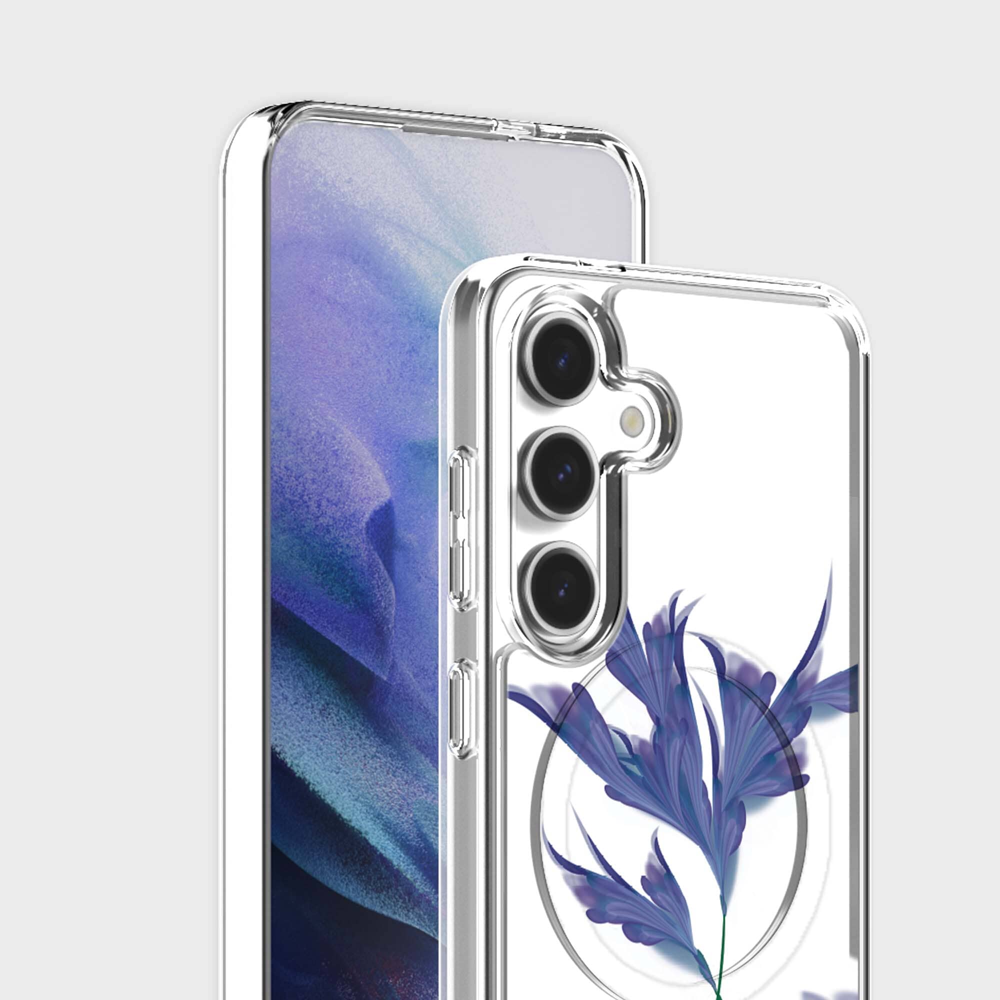 Samsung Galaxy S26 Clear Design Case - Indigo Whisper