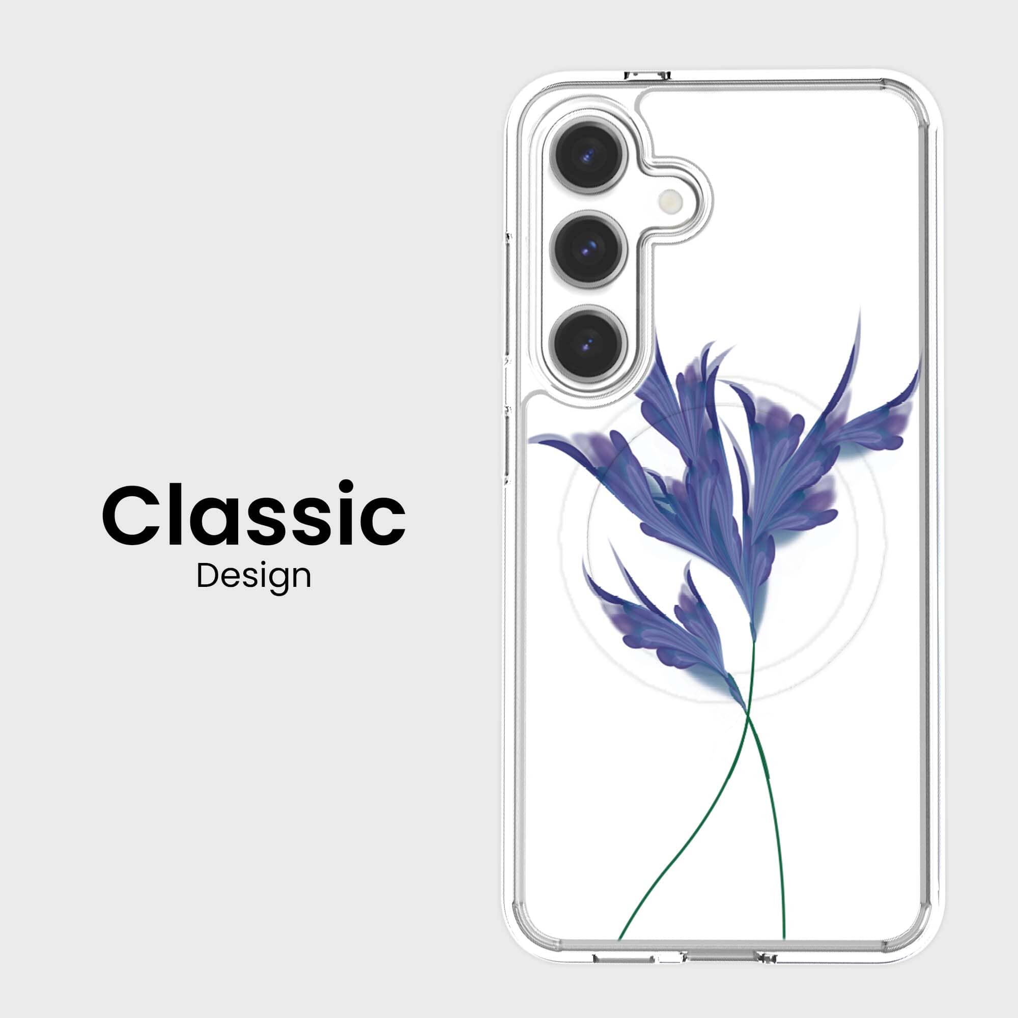 Samsung Galaxy S26 Clear Design Case - Indigo Whisper