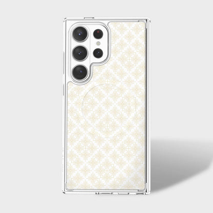 Samsung Galaxy S26 Ultra Clear Design Case - Petal Gold