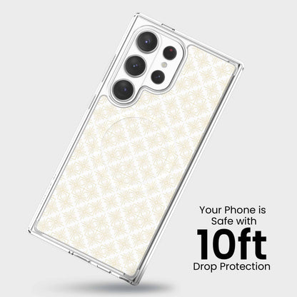 Samsung Galaxy S26 Ultra Clear Design Case - Petal Gold