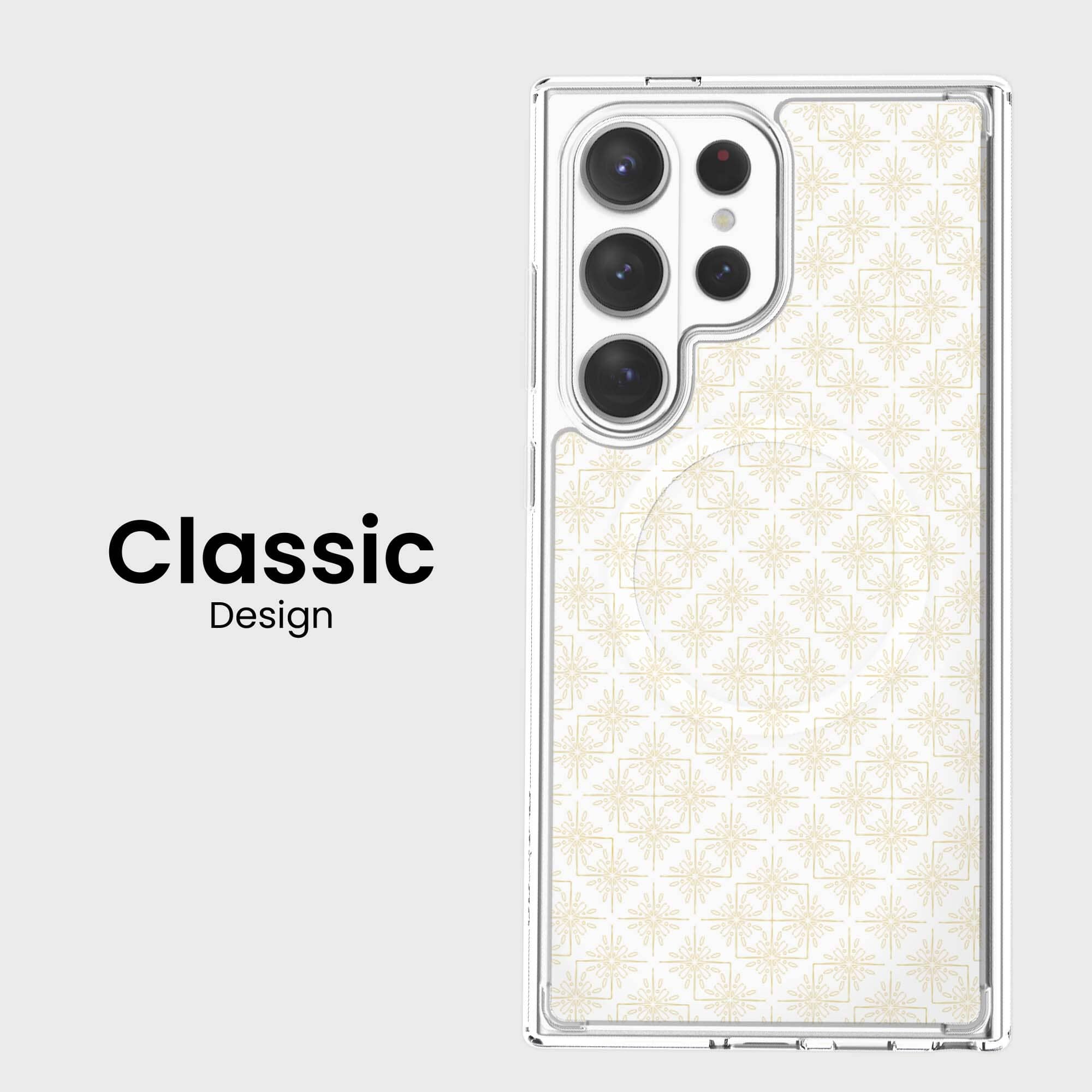 Samsung Galaxy S26 Ultra Clear Design Case - Petal Gold