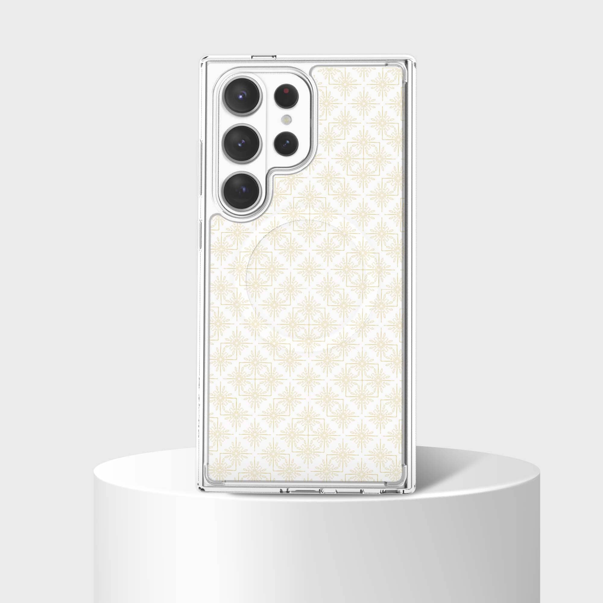 Samsung Galaxy S26 Ultra Clear Design Case - Petal Gold