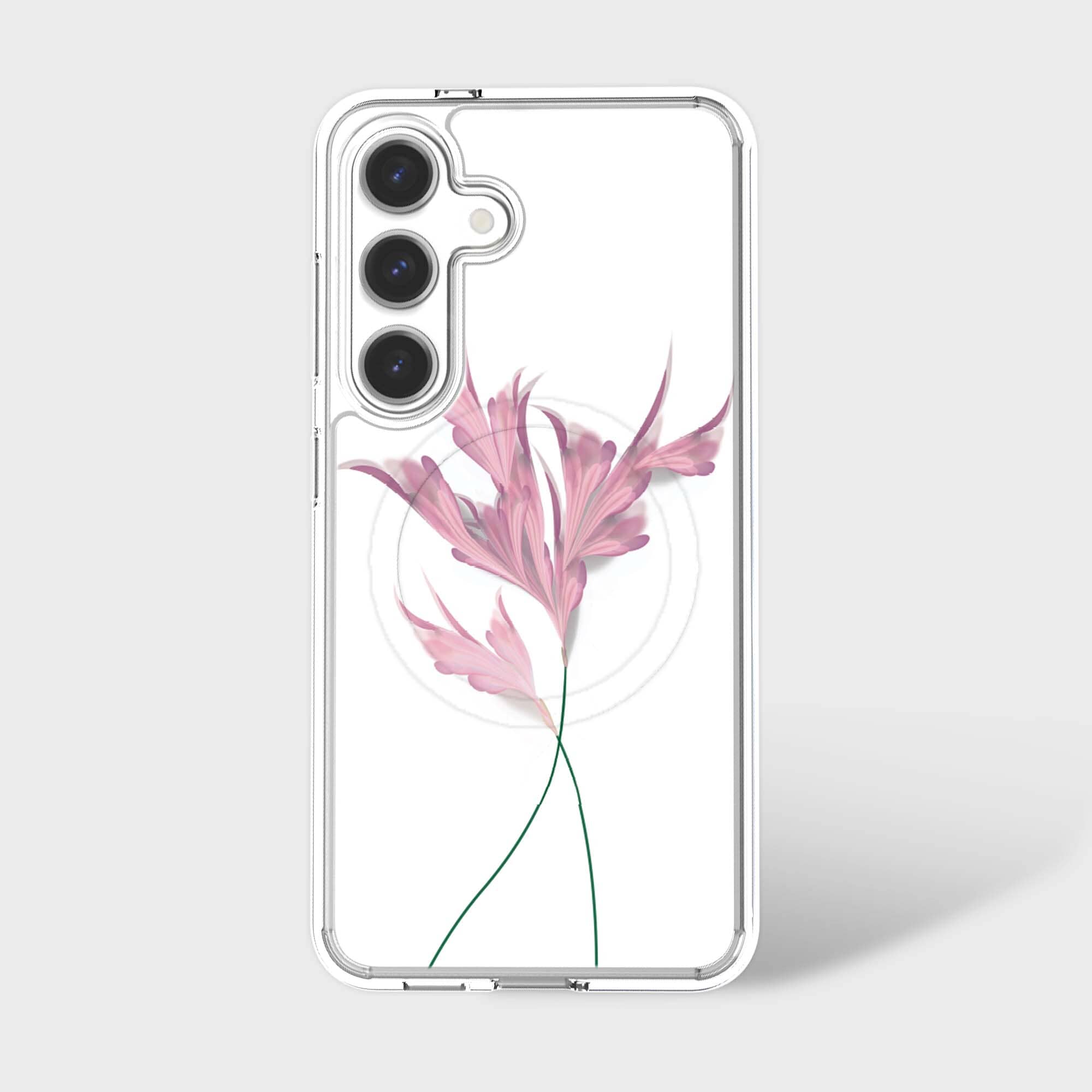 Samsung Galaxy S26 Clear Design Case - Rose Whisper