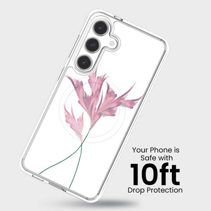 Samsung Galaxy S26 Clear Design Case - Rose Whisper