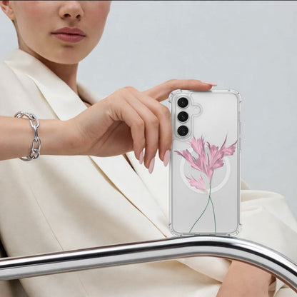 Samsung Galaxy S26 Clear Design Case - Rose Whisper