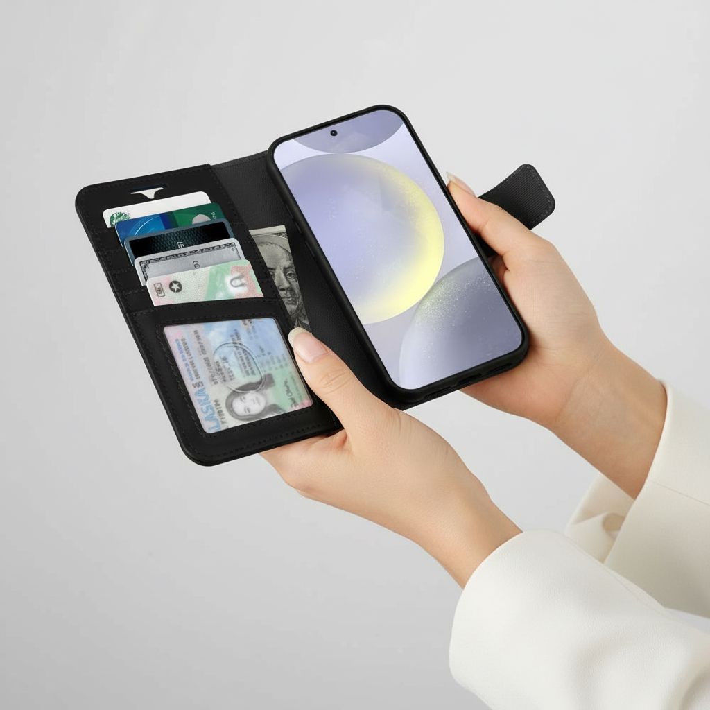 Samsung Galaxy S26 Leather Wallet Case With MagSafe | RFID Blocking + 5 Card Slots