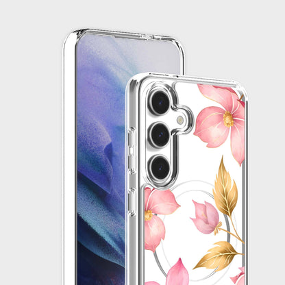 Samsung Galaxy S26 Pink Wildflower Clear Case