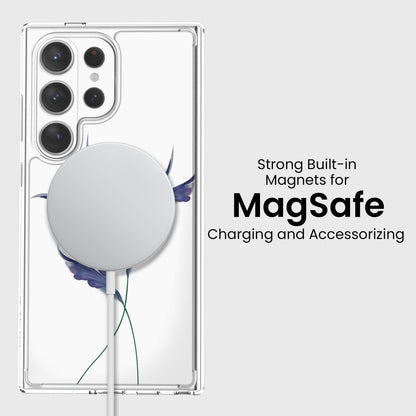 Samsung Galaxy S26 Ultra Clear Design Case - Indigo Whisper