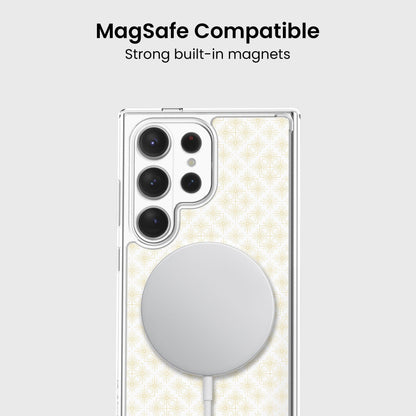 Samsung Galaxy S26 Ultra Clear Design Case - Petal Gold