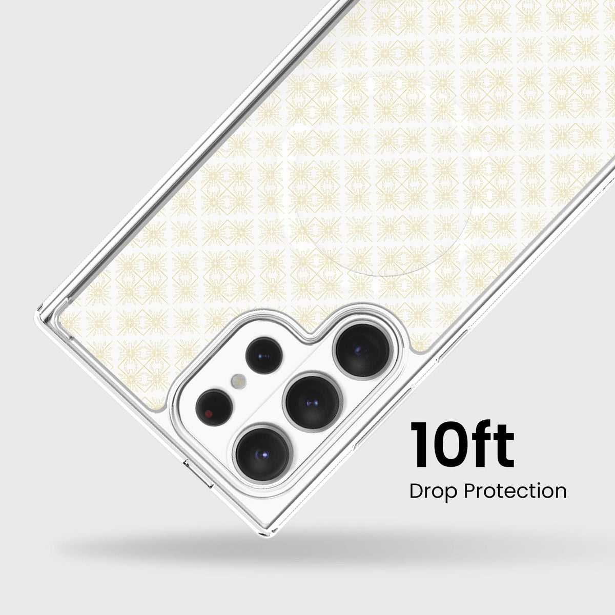 Samsung Galaxy S26 Ultra Clear Design Case - Petal Gold