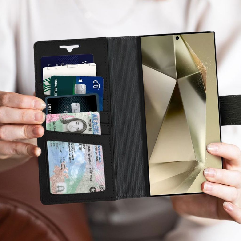 Samsung Galaxy S26 Ultra Leather Wallet Case With MagSafe | RFID Blocking + 5 Card Slots