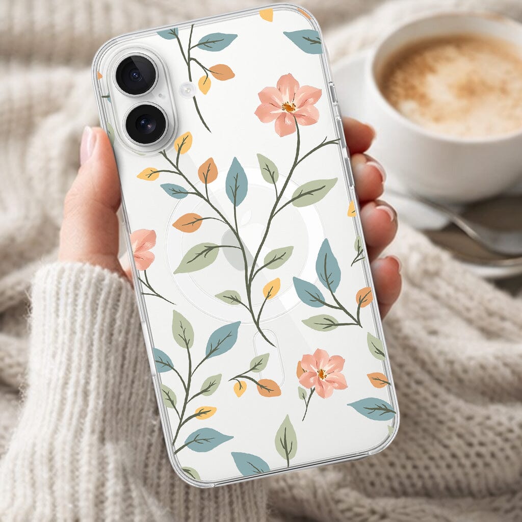 MagSafe iPhone 16 Easter Floral Clear Case