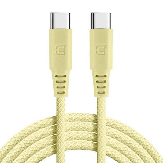 100W USB-C to USB-C Charge Cable (2M) - Pastel Yellow