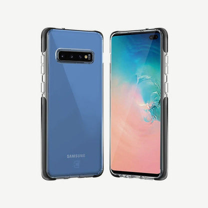 clear s10 plus case - front & back