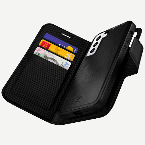 Samsung Galaxy S21 Plus Leather Wallet Case - Bond I - Full Open