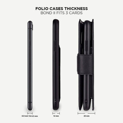iPhone 11 Pro Wallet Case with Card Holder - Bond II - Thickness