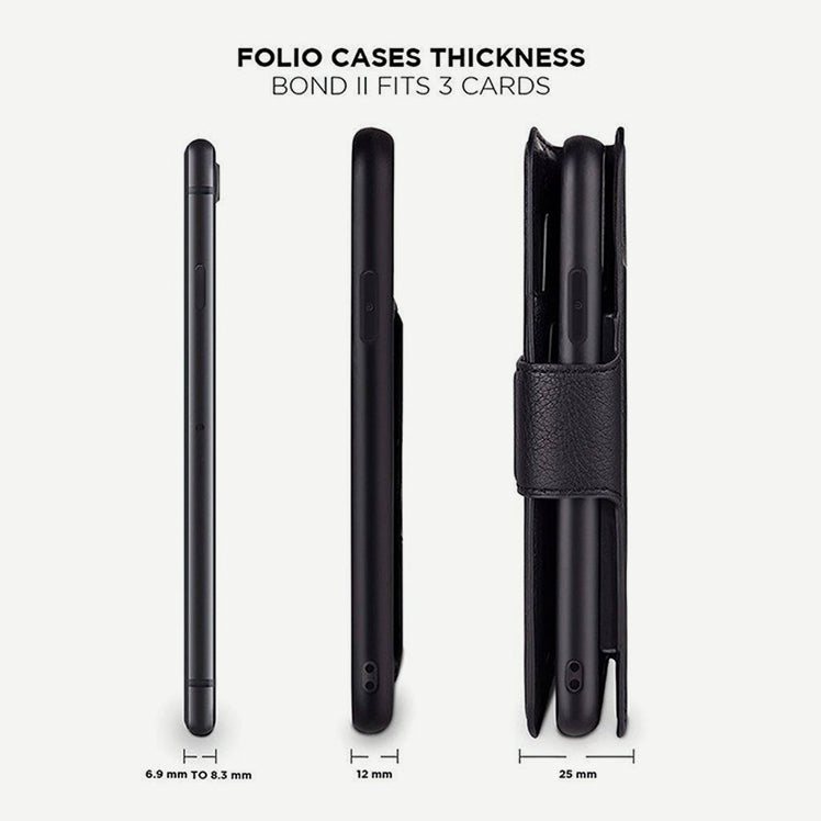iPhone 11 Pro Wallet Case with Card Holder - Bond II - Thickness