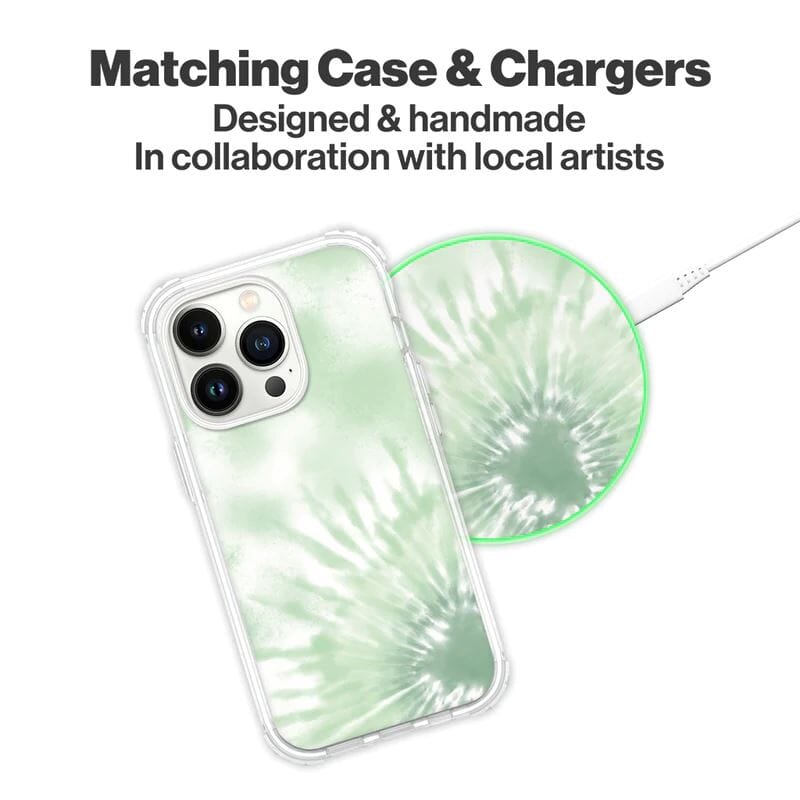 Green Tie Dye - Wireless Charging Pad