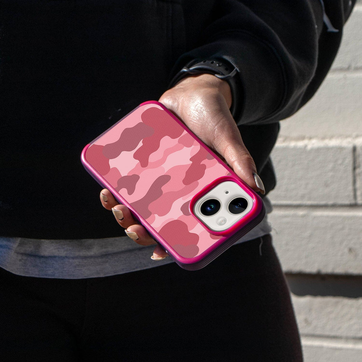 Pink iPhone 13 Camo Case Caseco Inc